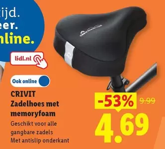 CRIVIT Zadelhoes met memoryfoam