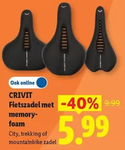 Memory - Fietszadel met memory-foam