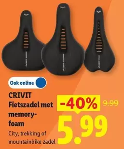 Memory - Fietszadel met memory-foam