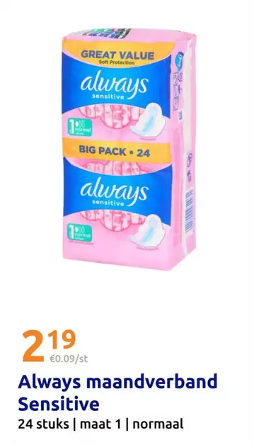 Always - maandverband Sensitive