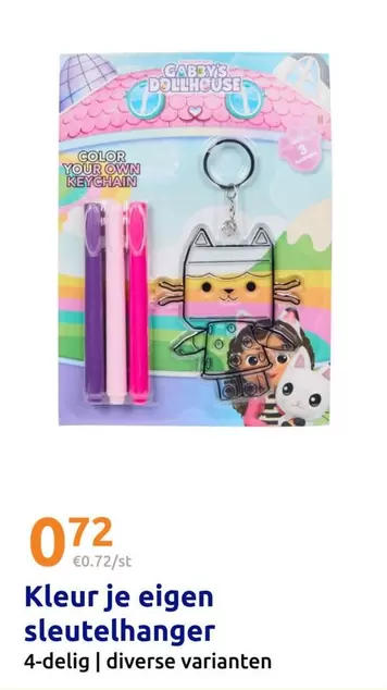 Kleur je eigen sleutelhanger