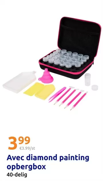 Diamond - Avec diamond painting opbergbox