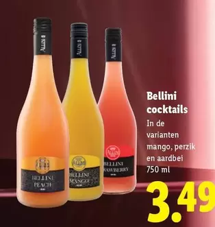 De - Bellini cocktails