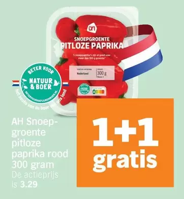 Ah - Snoepgroente pitloze paprika rood