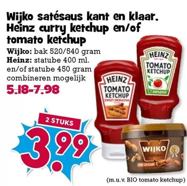 Heinz - curry ketchup en/of tomato ketchup