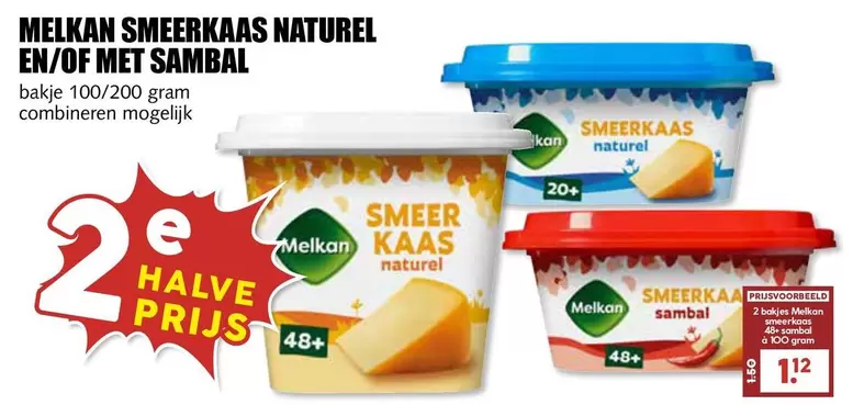 SMEERKAAS NATUREL EN/OF MET SAMBAL