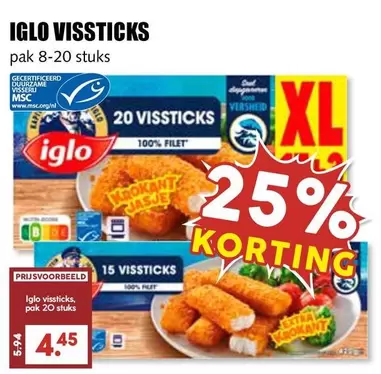 extra - IGLO VISSTICKS