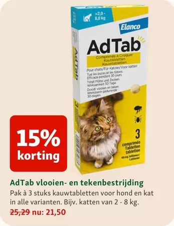 AdTab vlooien- en tekenbestrijding