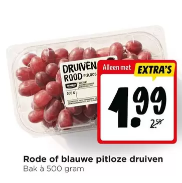 Jumbo - Rode of blauwe pitloze druiven