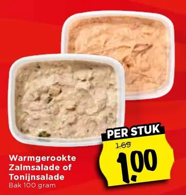 Warmgerookte Zalmsalade of Tonijnsalade