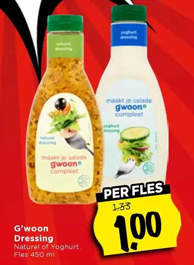 Natural - G'woon Dressing Naturel of Yoghurt