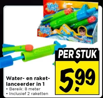 Fun - Water- en raketslanceerder in 1