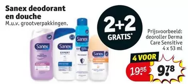 Sanex deodorant en douche