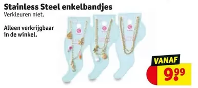 De - Stainless Steel enkelbandjes