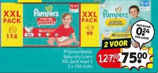 Pampers - Baby-dry luers XXL pack maat 3