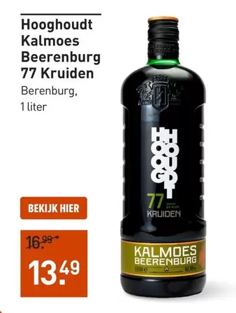 Hooghoudt Kalmoes Beerenburg 77 Kruiden