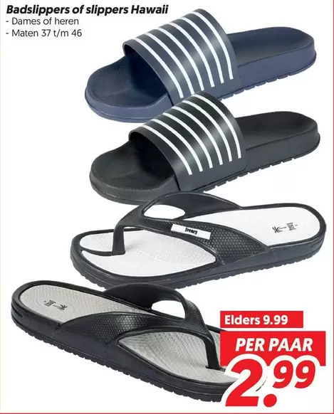 Hawaii - Badslips of slippers