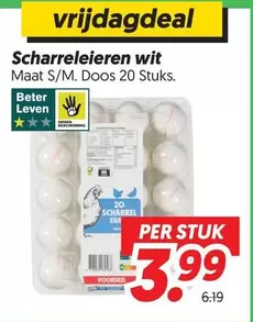 Scharreleieren wit