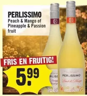 Perlissimo Peach & Mango of Pineapple & Passion Fruit