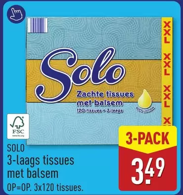 3-laags tissues met balsem