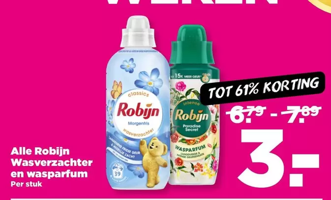 Wasverzachter en wasparfum
