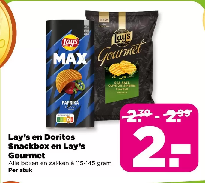 Lay's - Lay’s en Doritos Snackbox en Lay’s Gourmet