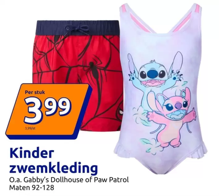 Kinder - zwemkleding Maten 92-128