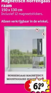 De - Magnetisch horrengaas raam