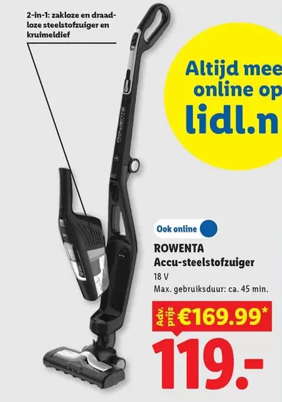 Rowenta - Accu-steelstofzuiger
