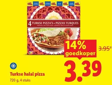 Turkse halal pizza