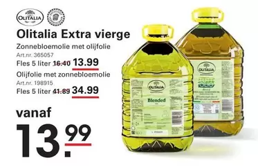 extra - Extra vierge zonnebloemolie met olijfolie / Olijfolie met zonnebloemolie