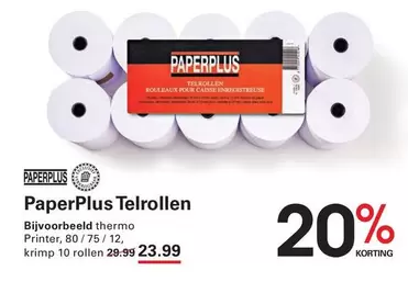 Telrollen Printer, 80 / 75 / 12, krimp 10 rollen