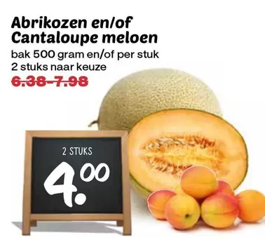 Abrikozen en/of Cantaloupe meloen