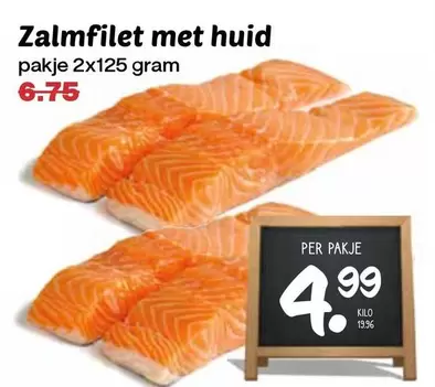 Zalmfilet met huid