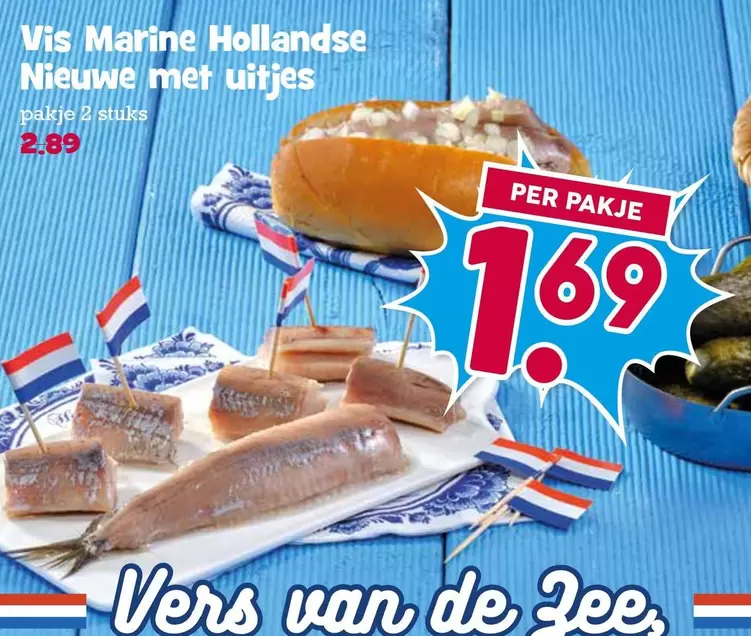 De - Vis Marine Hollandse Nieuwe met uitjes