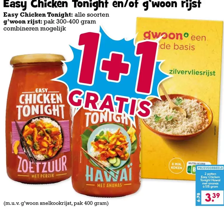 De - Easy Chicken Tonight en/of g'woon rijst