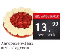 De - Aardbeienvlaai met slagroom