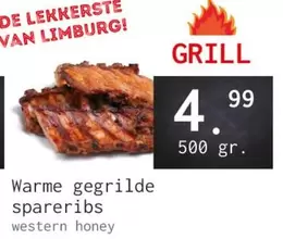 De - Warme gegrilde spareribs