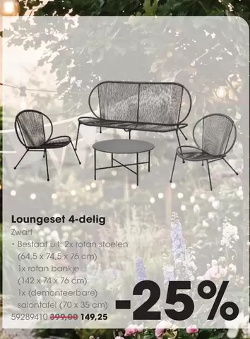 Loungeset 4-delig