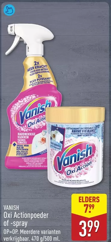 Vanish - Oxi Actionpoeder of -spray