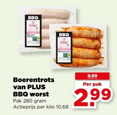 Texas - Boerentrots van PLUS BBQ worst