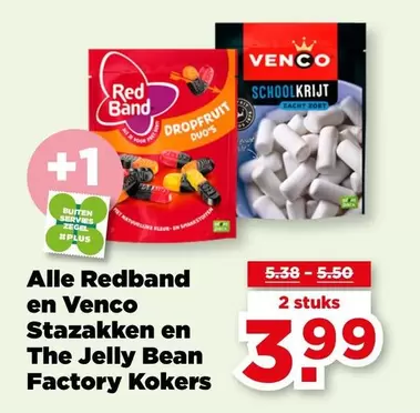 RED - Stazakken en The Jelly Bean Factory Kokers