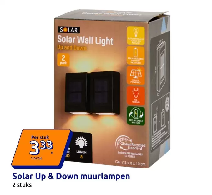 Solar -  Up & Down muurlampen