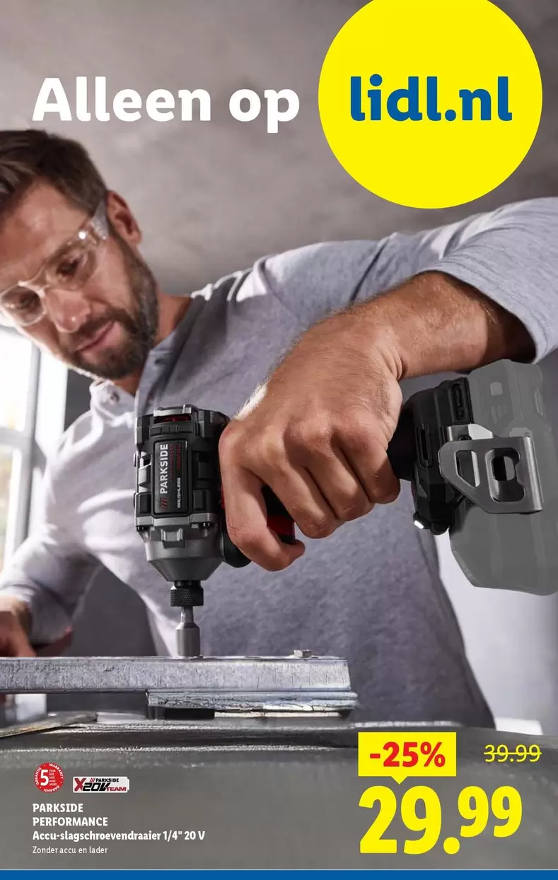 Op - PARKSIDE PERFORMANCE Cordless impact wrench