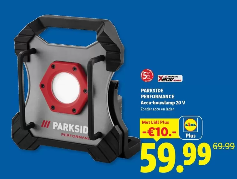Accu-bouwlamp