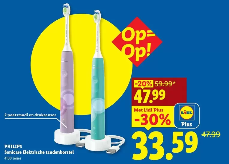 Philips - Sonicare Elektrische tandenborstel 4100 series