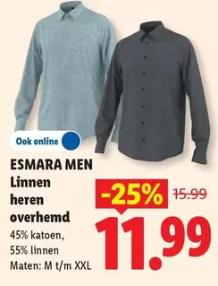 Linnen heren overhemd