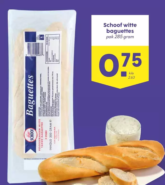 Witte baguettes
