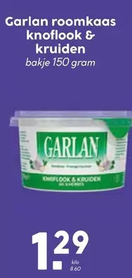 roomkaas knoflook & kruiden