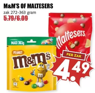 M&M's - M&M'S OF MALTESERS zak 272-363 gram